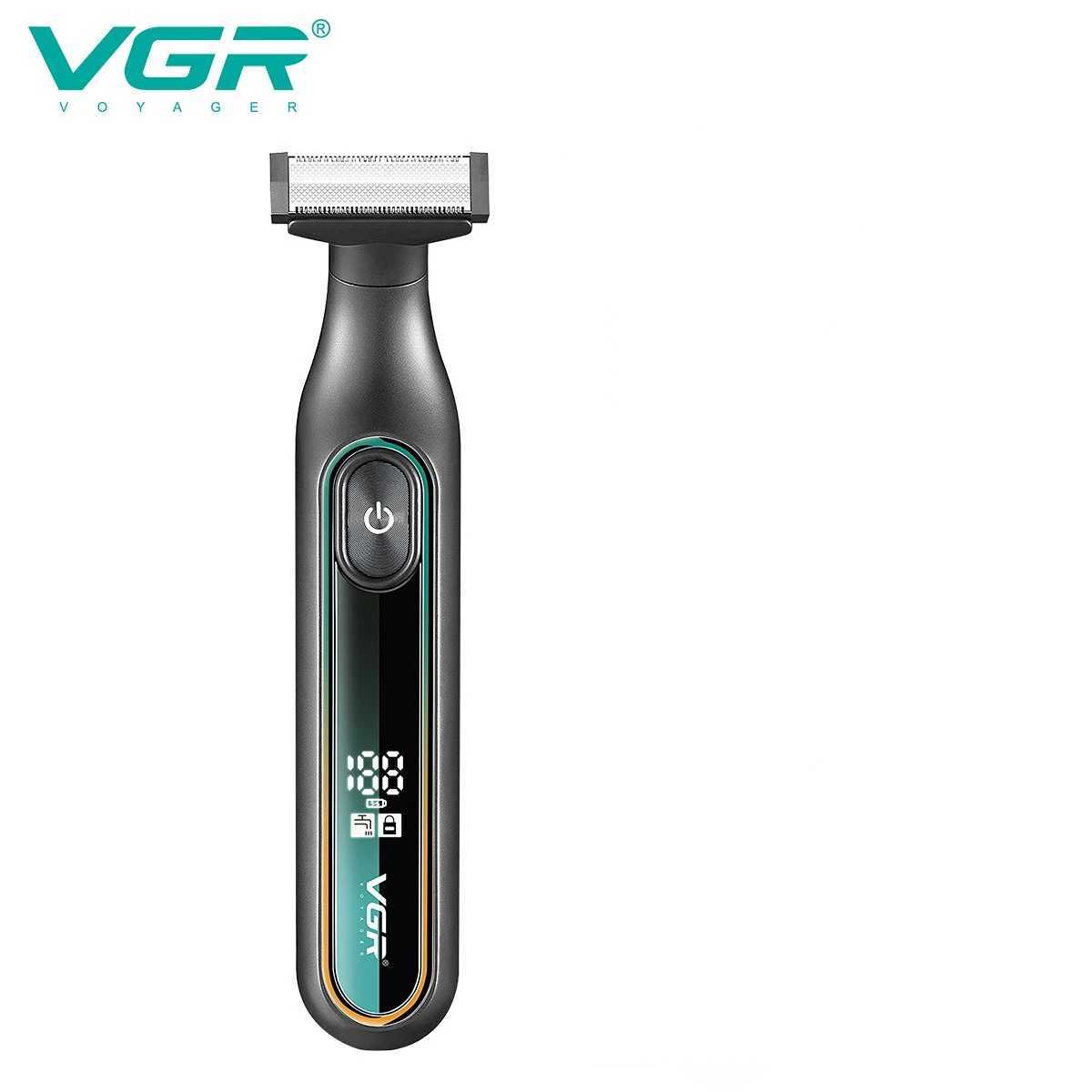 VGR Shaver Professional Shaving Machine Waterproof Beard Shaver Electric Razor LED Hair Trimmer Portable Shaver for Men V-360 W250625