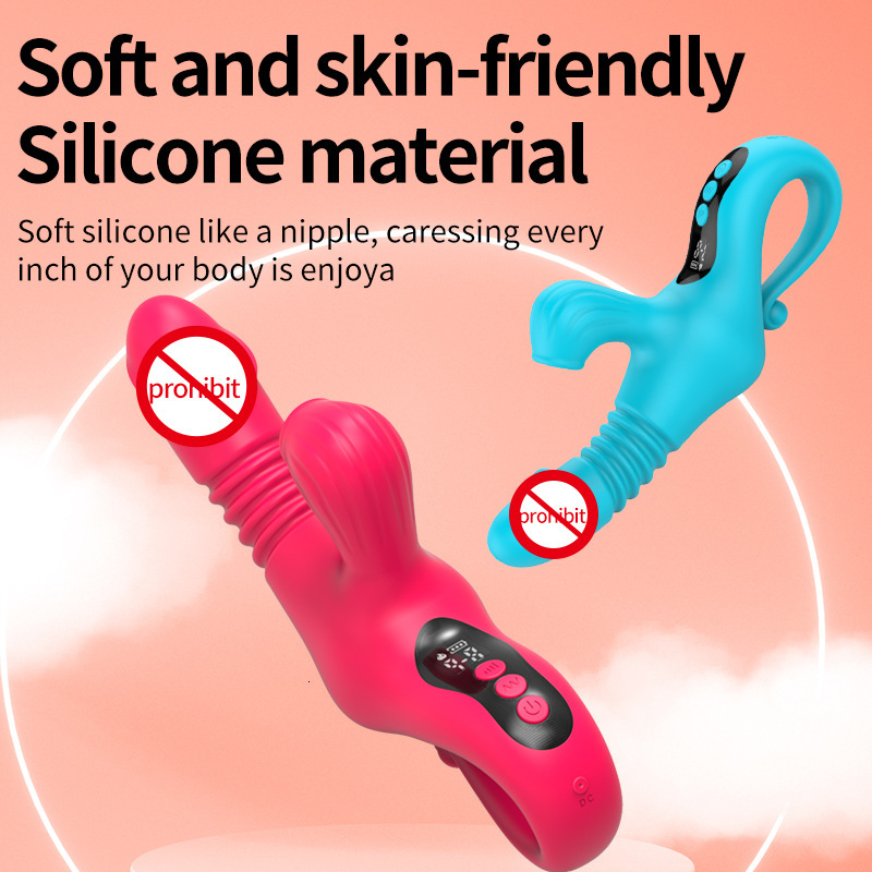 Adult Sex Toys Heating Telescopic Wand Display Screen Vibrator Female Masturbation Sucking Massager