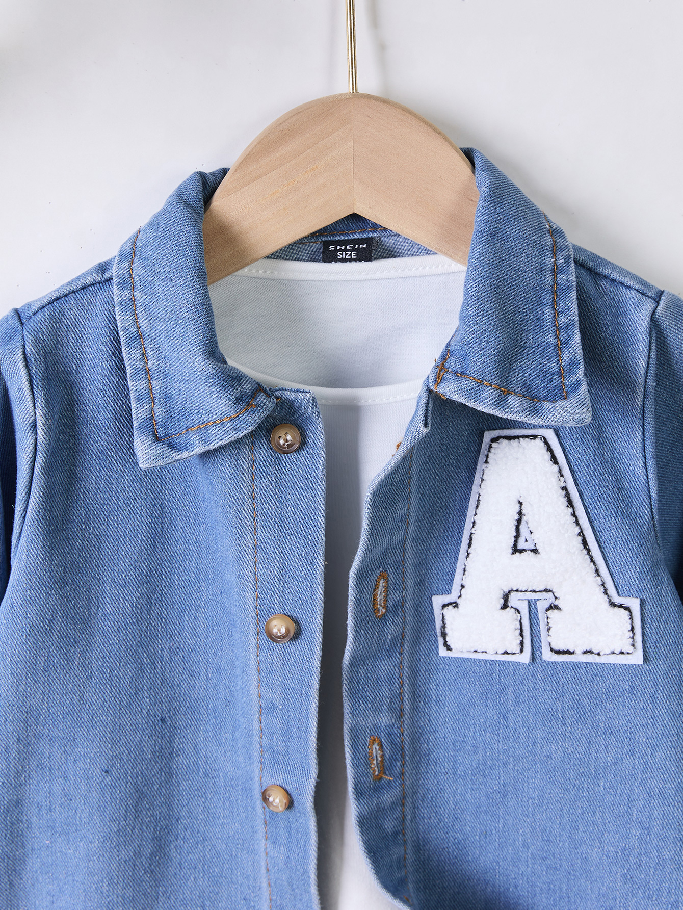 Children's Spring-Autumn Denim Outfit - Long-Sleeve Jacket with Jeans Pants Set