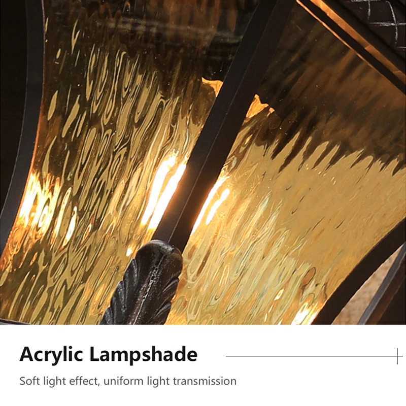 Outdoor Wall Light European Style Retro Wall Lamp 110-240V Home Garden Decoration Wall Lighting 7/9/11 Inches Outdoor Light Ip55XJ250624