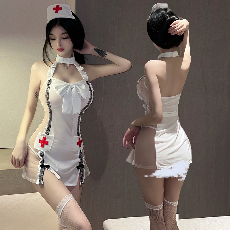 Super exciting sexy nurse plus size lingerie - hot temptation uniform 2501