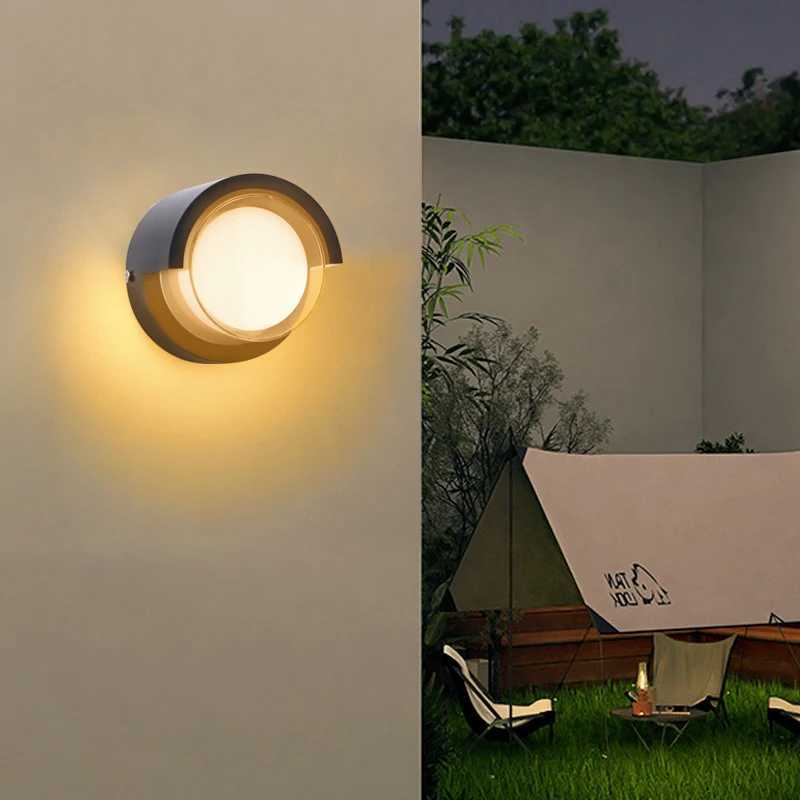 Modern Simple LED Wall Light Outdoor Waterproof IP65 Garden Decor Lamp Villa Door Number Balcony Decorated Wall Sconce XJ250624