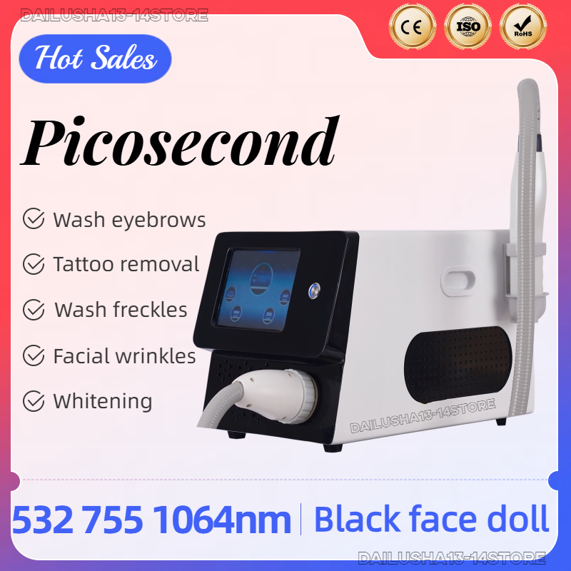 Q Switch Nd Yag Laser Tattoo Removal Machine Pico Laser Remove Tattoo Picosecond Laser Freckle Removal Machine