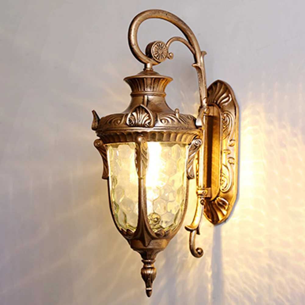 European Vintage Outdoor Wall Sconce Waterproof Aluminum Alloy Retro Light for Entryways Patios Balconies XJ250624
