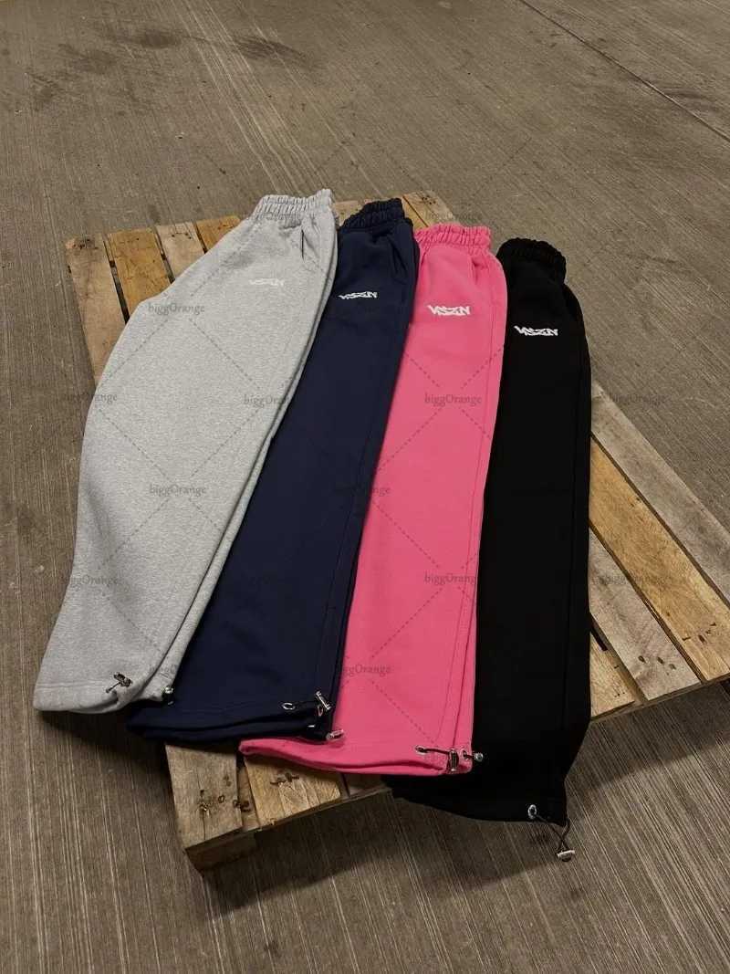 2025 High Street Retro Streetwear Jogger Men Trendy Brand Harajuku Sweatpants Y2K Hip Hop Casual Drawstring Wide Leg Pants Women X250625