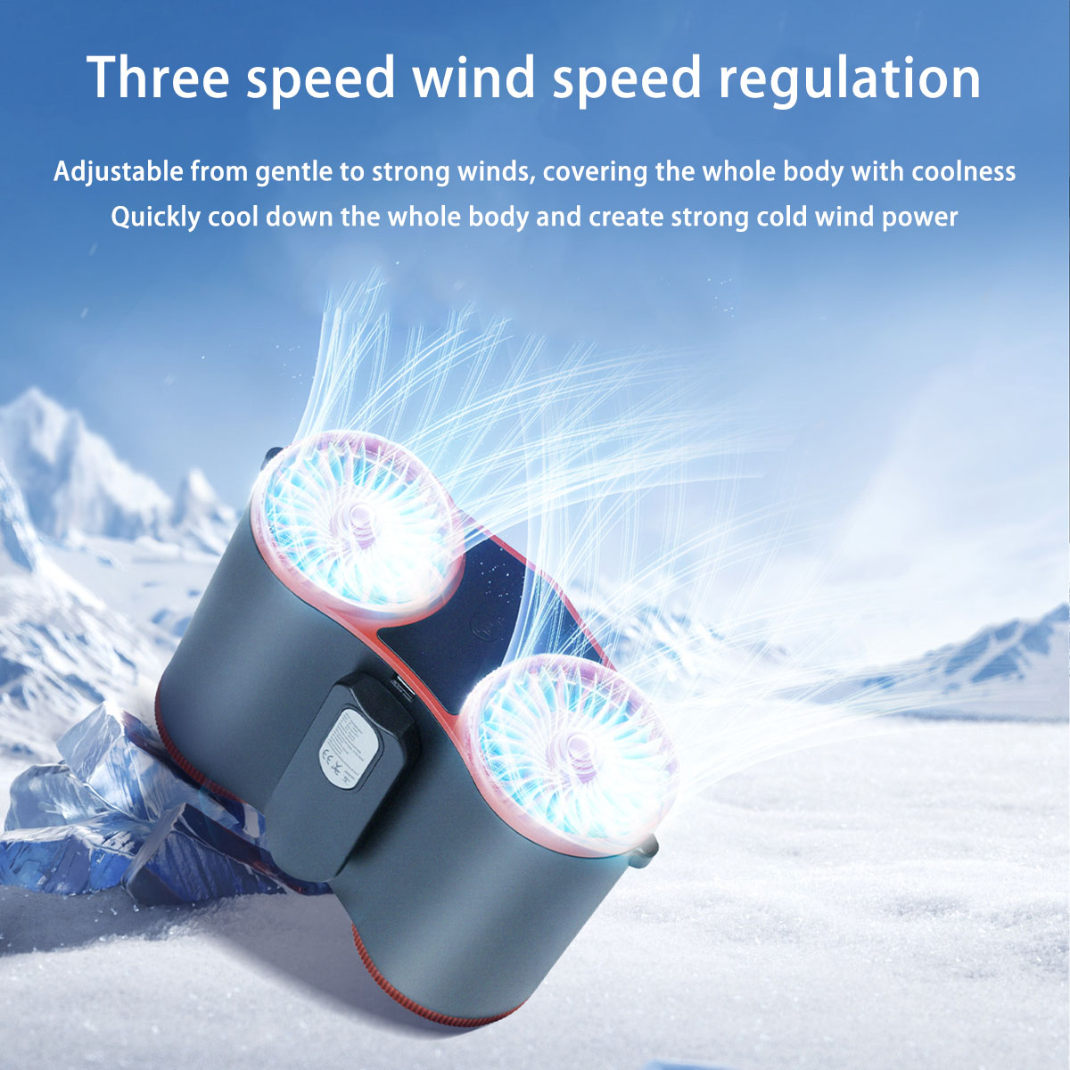 Portable handheld home mini outdoor m13 waist-mounted fan