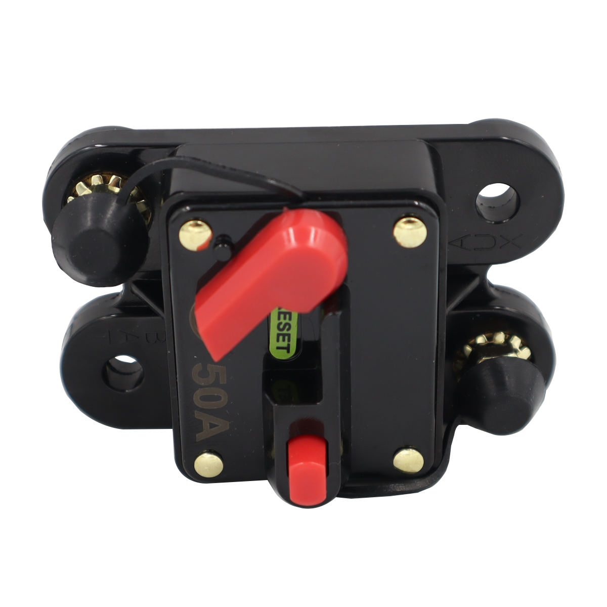 RV car circuit protector self recovering fuse holder square recoverable circuit breaker 50A-200A