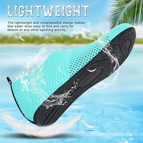 Water Sports Shoes For Men Women Barefoot Quick-Dry Slip-On Aqua Socks Multi-Purpose Feather Water Shoes 250624