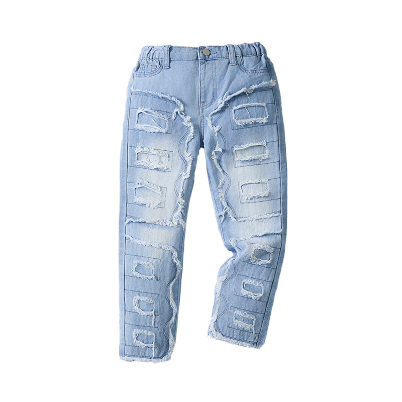 Trendy Lightweight Light Blue Boys Designer Jeans: Durably Crafted & Fashion Forward