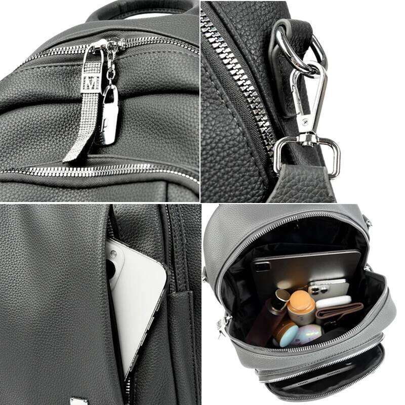 Designer Backpack Women Large Capacity Travel Bag Fashion High Quality Leather School Bags Casual Bagpack Elegant Girls