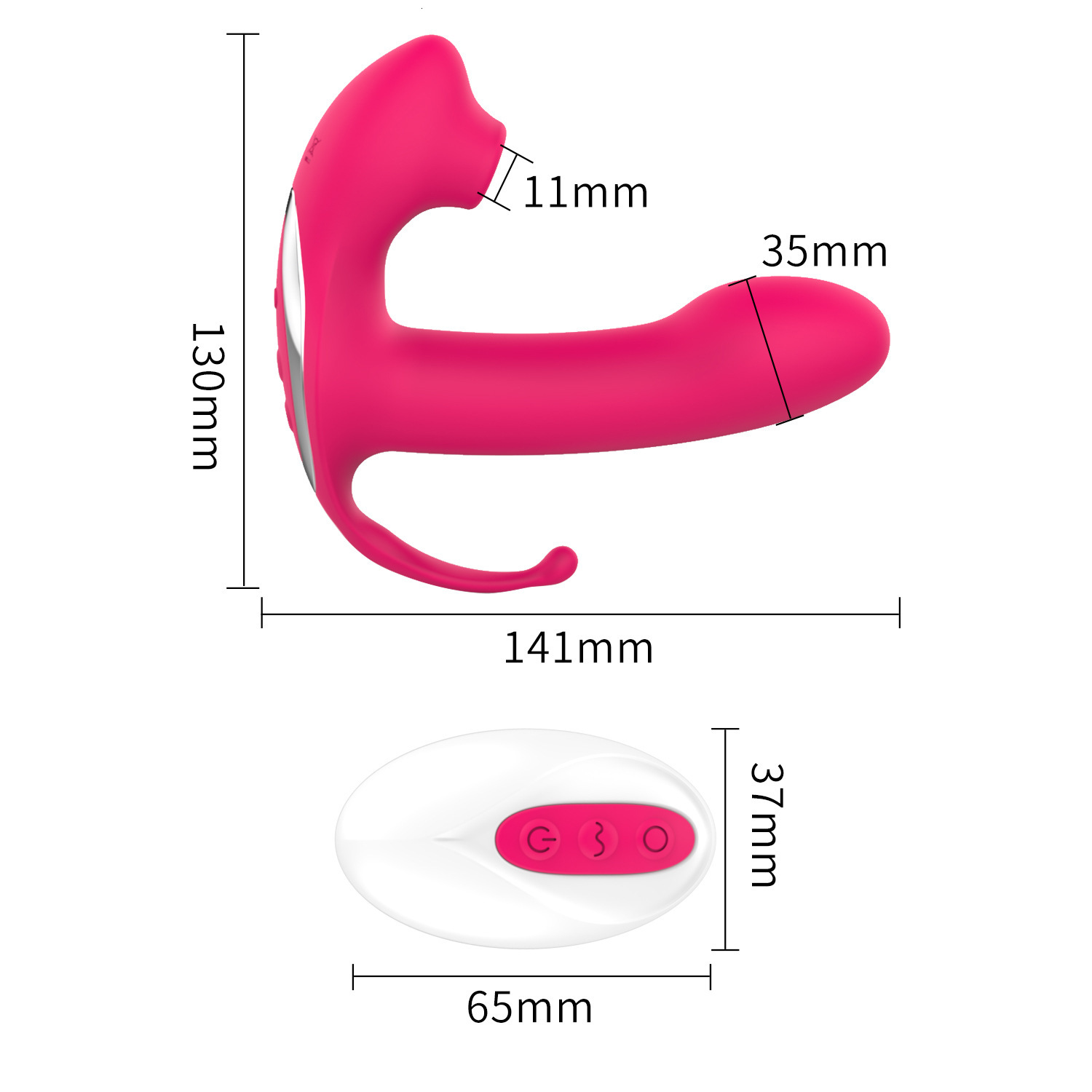 Haoqi Fun New Female Wearable Vibrator Wireless Remote Control Sucking Device Adult Sex Toy