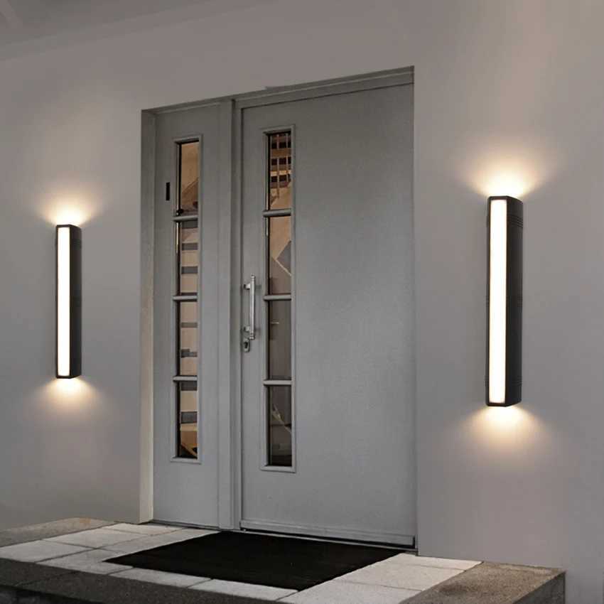 24W Outdoor Wall Lamp Waterproof Wall Light LED Lamps Garden Porch Corridor Lighting Decoration AC90-260V XJ250624