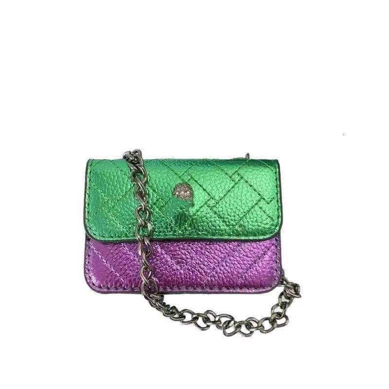 2025 New Mini Women Chain Crossbody Leisure Splice Small Square Shoulder Design Messenger Bag Purse And Handbag