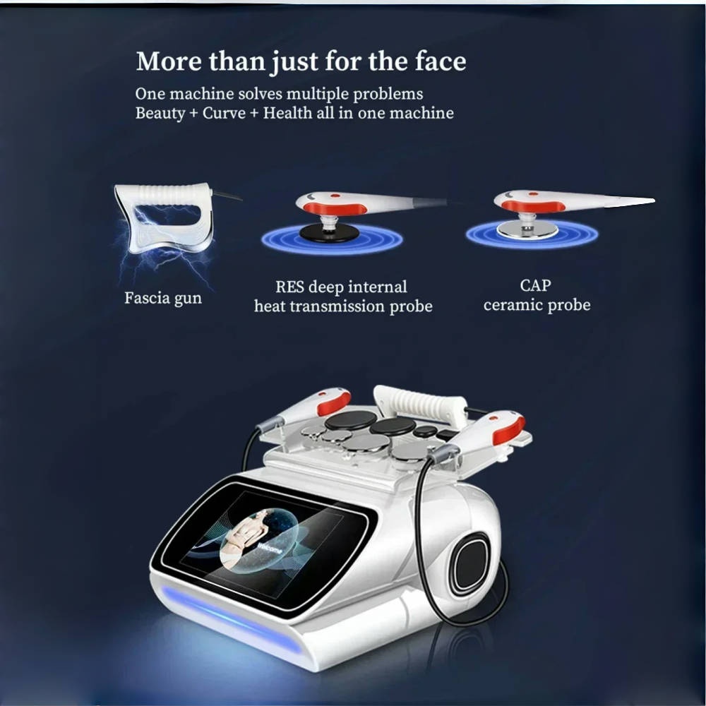 Portable 448KHZ RF Tecar Therapy RET CET Diathermy Body Sliming Machine Pain Relief Skin Tightening INDIBA Deep Care 2025