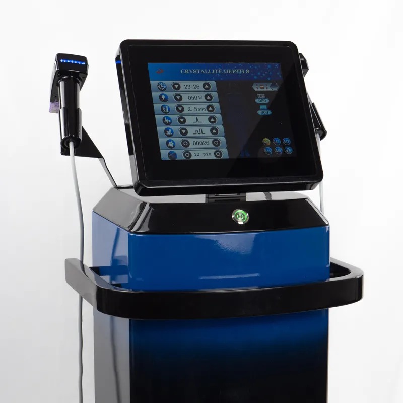 Professional Gold Radio Frequency Microneedle Instrument Shrinks Pores, Fades Acne Marks, Improves Skin Quality, and Tightens and Lifts Beauty Equipme