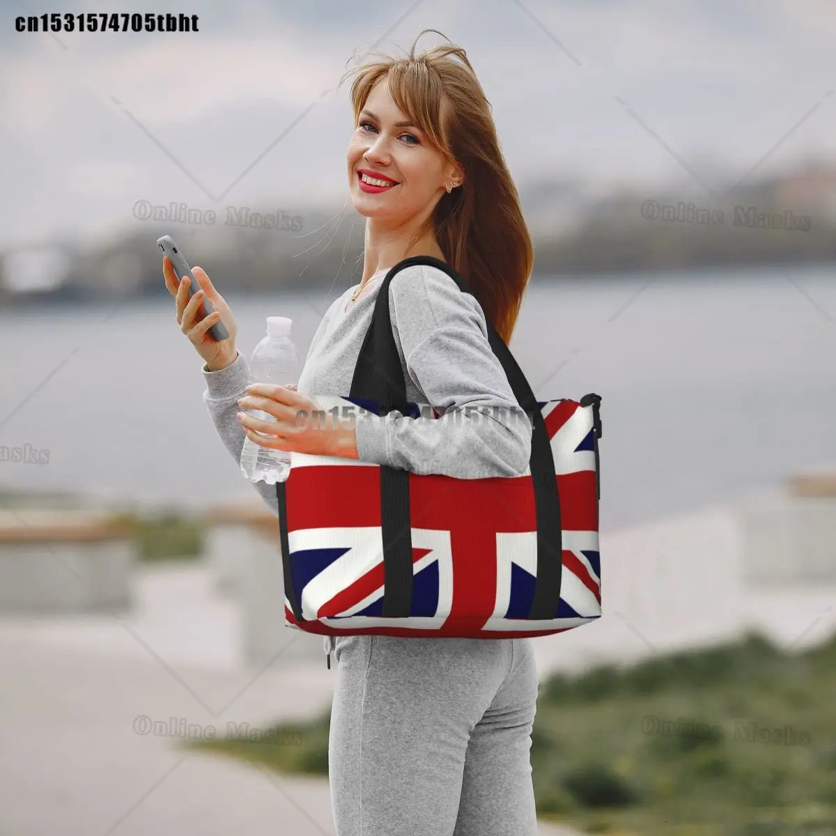 Union Jack Flag Of The UK Tote Bag Women Big Capacity Gym Beach Travel Bags 250624