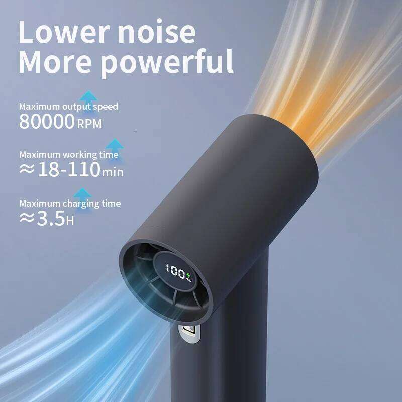 New Roller 80000 RPM Big Power Electric Outdoor Handheld Portable Mini High Speed Hair Dryer High-speed Turbo Fan