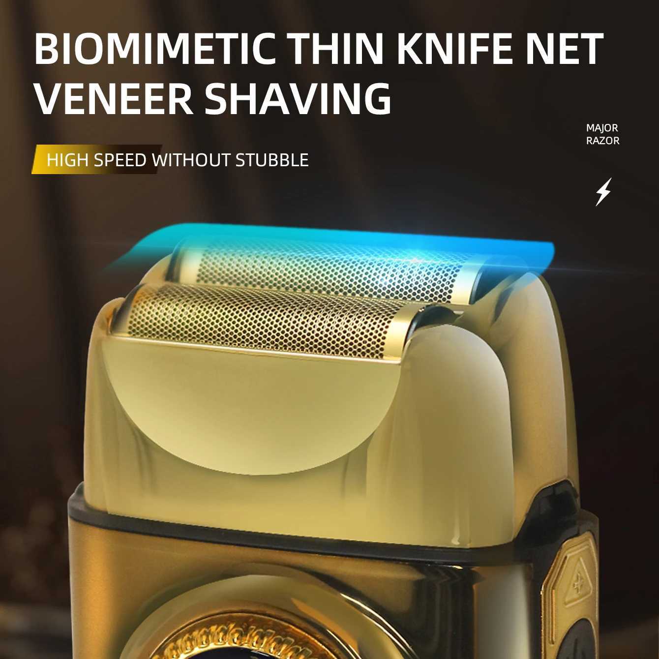 Kemei Electric Shaver Professional Razor 7500 RPM Shaver Reciprocating Beard Trimmer Hair Trimmer Metal Foil Shaver for Men W250625