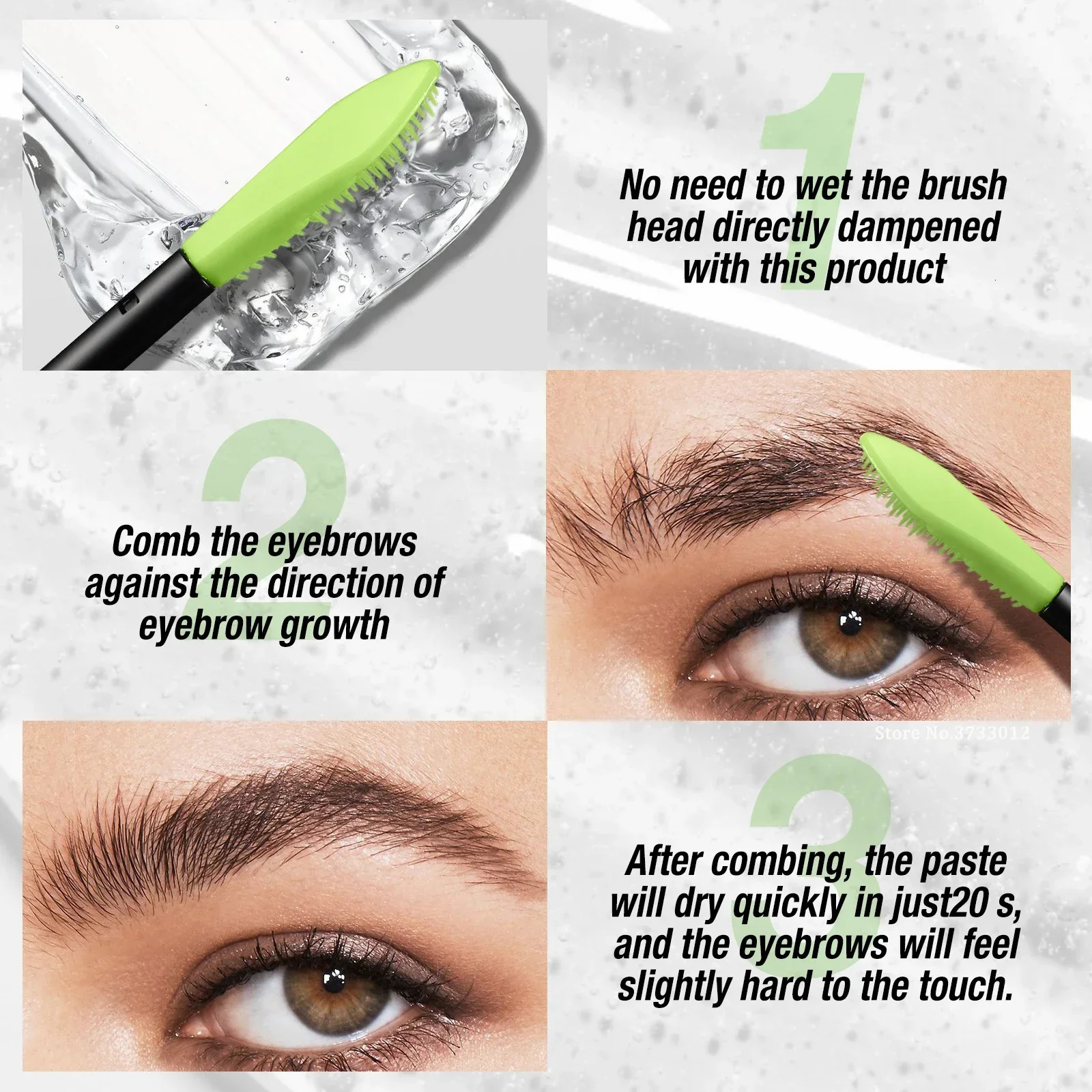 Eyebrow Styling Liquid Waterproof Transparent Eyebrow Eyelash Fixed Gel With Brush Comb Long Lasting Eyebrow Shaping Styling Gel 250625