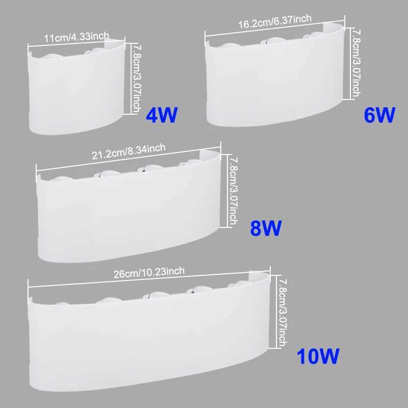 LED Wall Light Waterproof IP65 Outdoor Wall Lamp Garden Porch Light Decor Garden Yard Bathroom Bedroom Living Room AC85-265V XJ250624