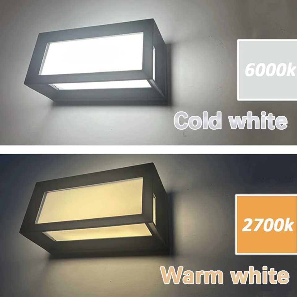 LED Wall Lamp Outdoor Lamp Presence Sensor Lamp Waterproof AC85-265V 16/30W Wall Light Garden Porch Balcony For Home Accessories XJ250624