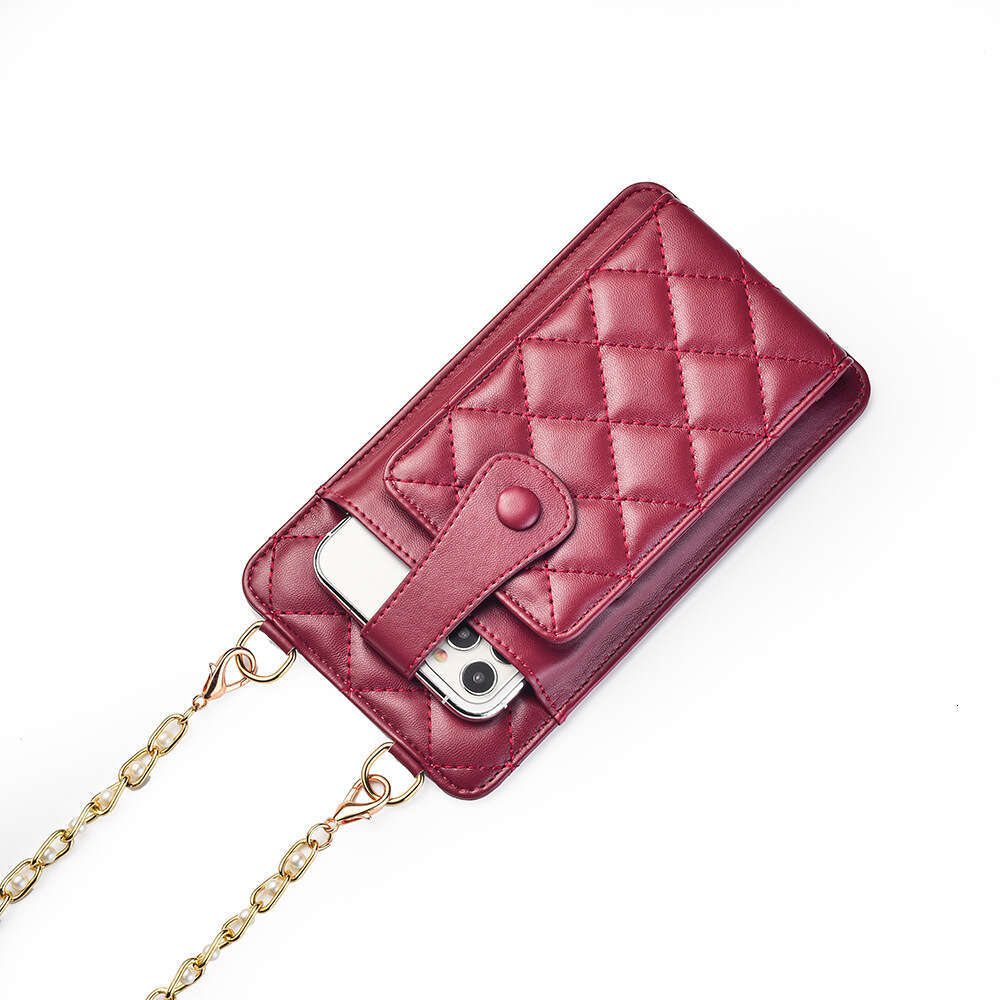Quilted Chain Women New Versatile Shoulder Crossbody Small Bag with Multiple Card Slots for Phone wallet designer mens wallet
