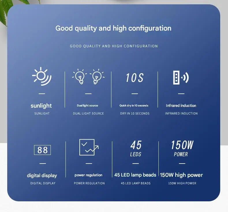 LED Nail Lamp LED MAX Manicure Lamp 45 LEDs UV For Nails Curing Nail Polish LED Nail Lamp Gel Dryer Lamps Nail Tools 250625