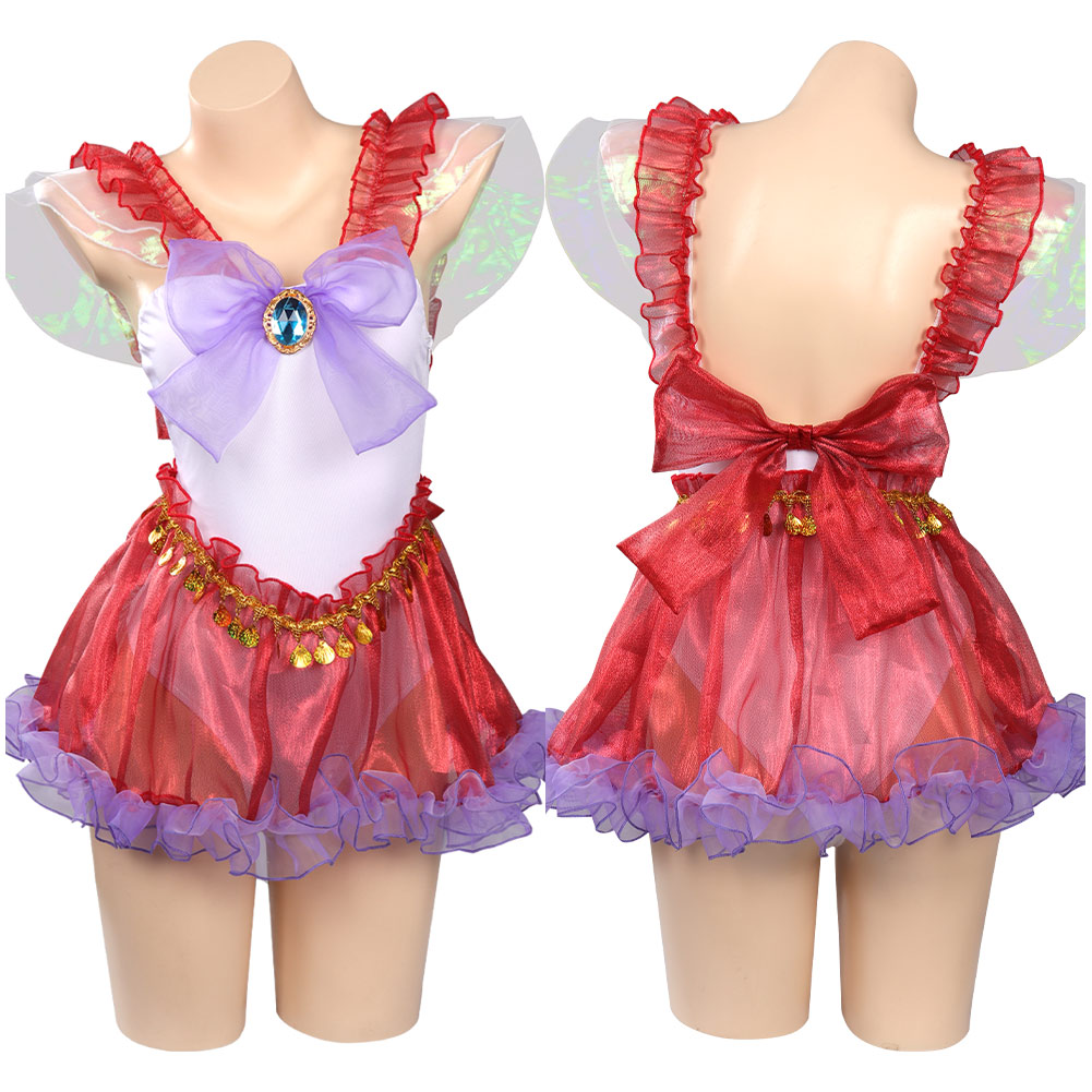 Anime Sailor Cosplay Swimwear Outfit Women Bikini Bathing Suit For Halloween Role Play
