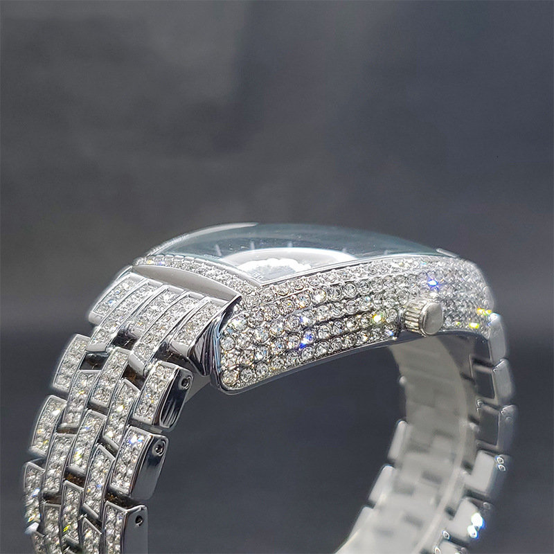Men's Hip hop bling bling high quality premium luxury drip flex urban streetwear statement timepieces Pass the diamond tester