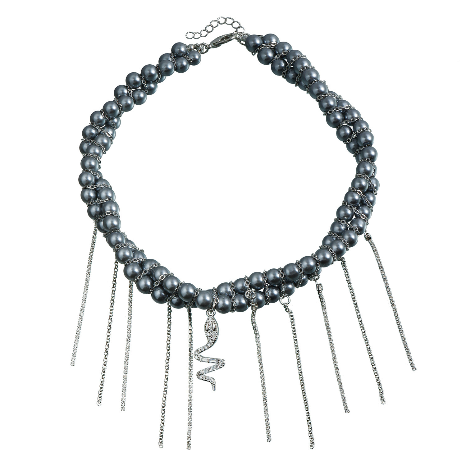 Jewelry INS New Year Snake Pendant Tassel Texture Collarbone Light Fashion Wrap Chain for Women Jewelry for Women