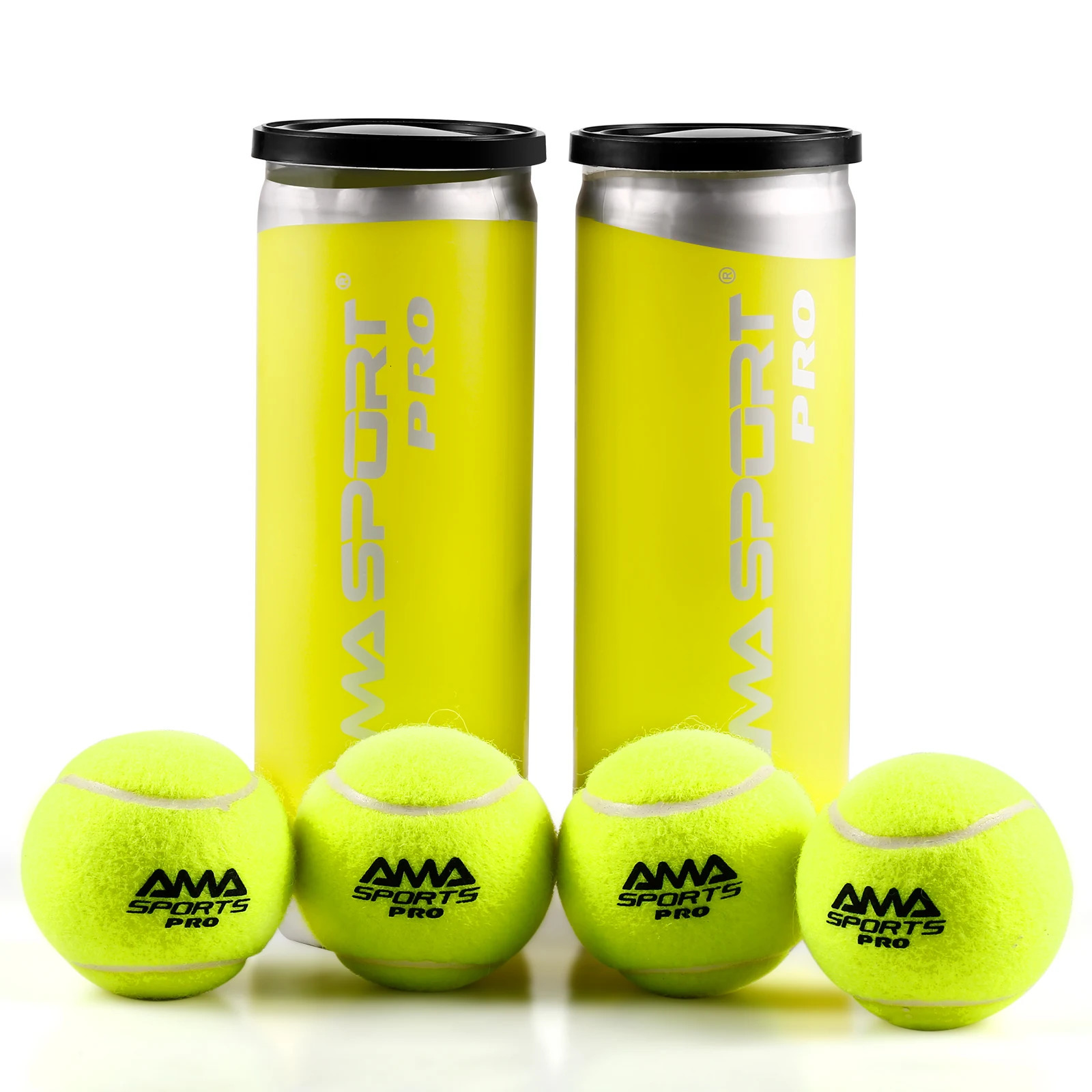 AMASPORT Tennis Balls PRO Padel Balls 45% Wool Tennis Balls Competition Training Ball 3/6 Pack 250625