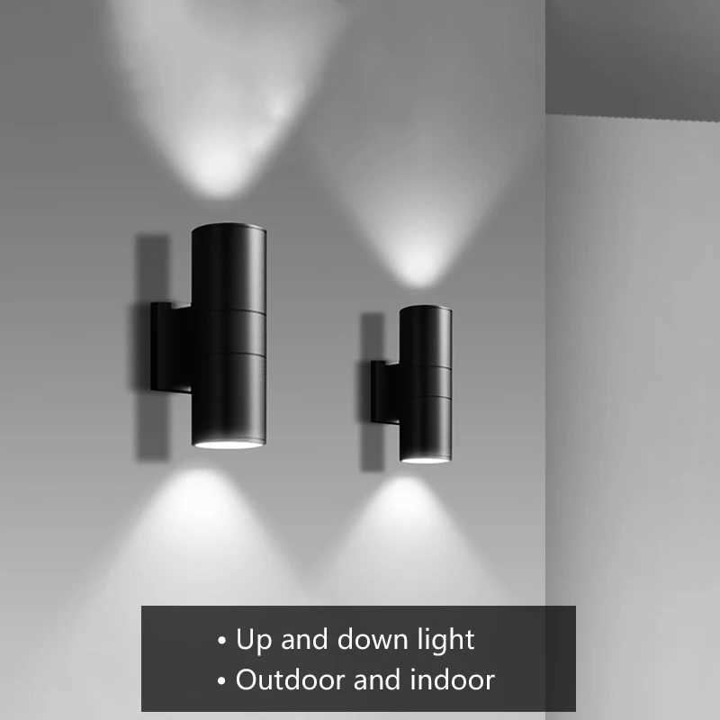 black gray up down outdoor wall light 6W 10W 20W 30W 36W porch garden waterproof home lighting outdoor aluminum lamp body XJ250624