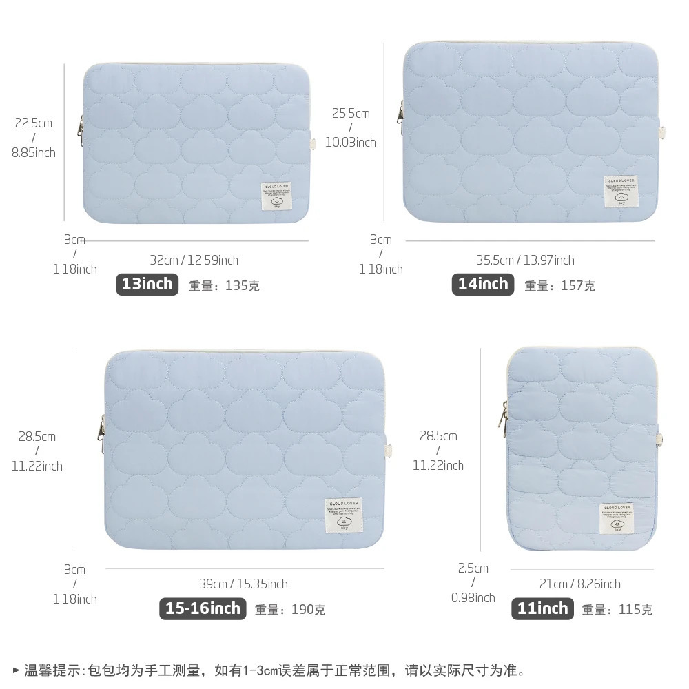 Laptop SlEEve 13 16 inch Laptop Case for 13 13.3 15.6 16 iPad 11 inche Tablet Pouch Notebook Bag 250624