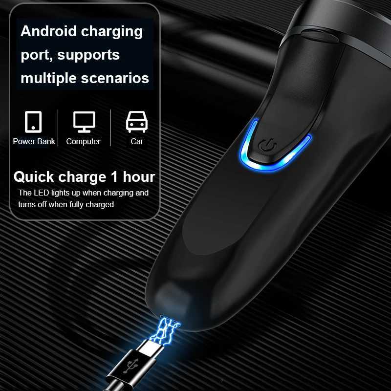 Mini Electric Shaver Mens Face Beard Razor USB Charging Washable Beard Trimmer Razor Ladies Travel Portable Body Hair Trimmer W250625