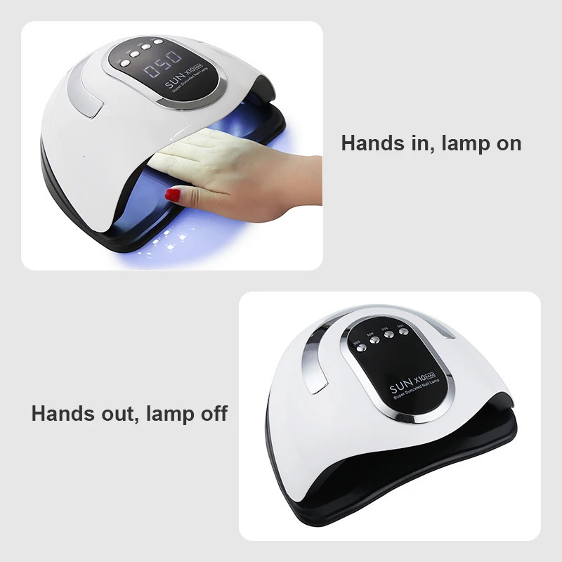 SUN X10 MAX UV LED Nail Dryer 66LEDs Gel Polish Curing Lamp with Motion Sense LCD Display Quick Dry Lamp For Nails Manicure Tool 250625