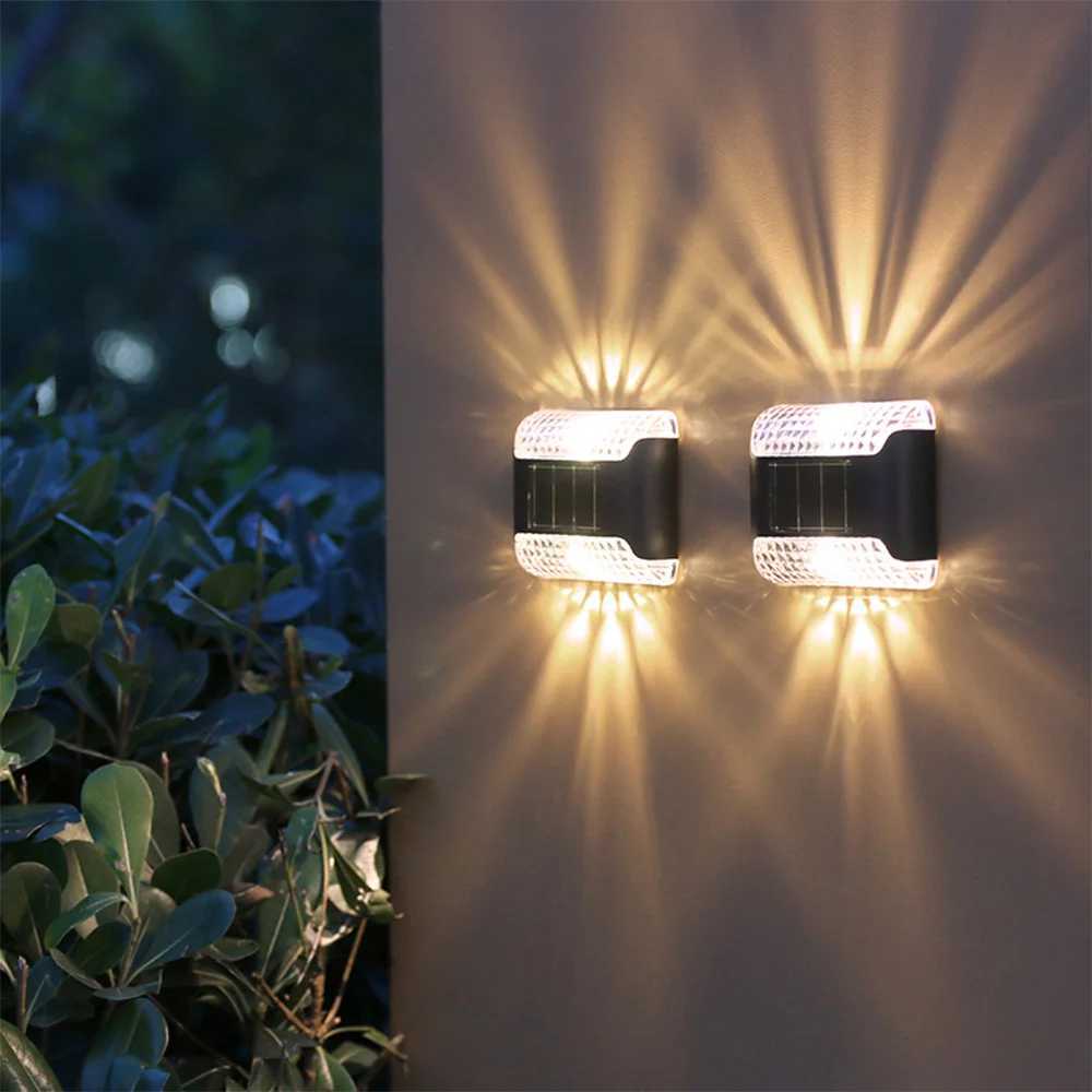Solar Lights Outdoor Wide Lighting Angle Motion Sensor Security Lamp Street Garden Yard Park Outdoor Home Lighting Decoration XJ250624