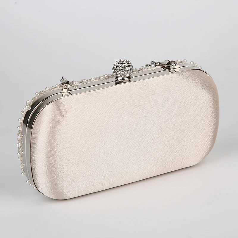 Womens Clutch Bag Crystal Pearl Clutch Purse Luxury Handbag Embroidery Evening Bag Wedding Bag for Bridal Shoulder Bag ZD1529 M250625