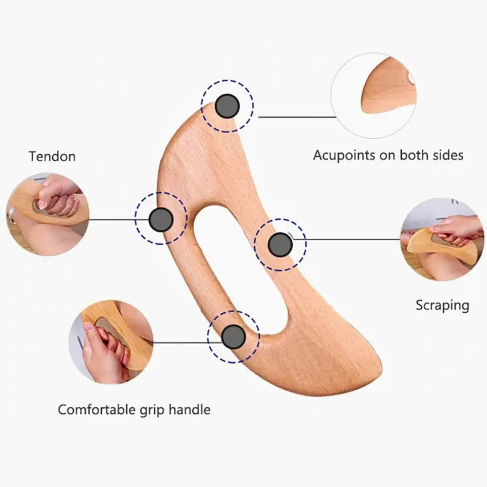 Wooden Gua Sha Tool Scraping Board Massage Tool Slimming Guasha Massage Board Gua Sha Scraper Body Massage Therapy Tool 250619