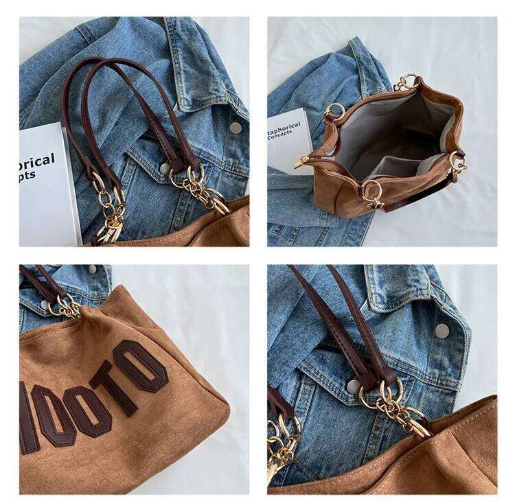 Designer Bag Luxury Bag Matte Leather Women Handbag Large Capacity Brand Design Chain Ladies Shoulder Bags 2024 New Winter Female Big Totes Bols