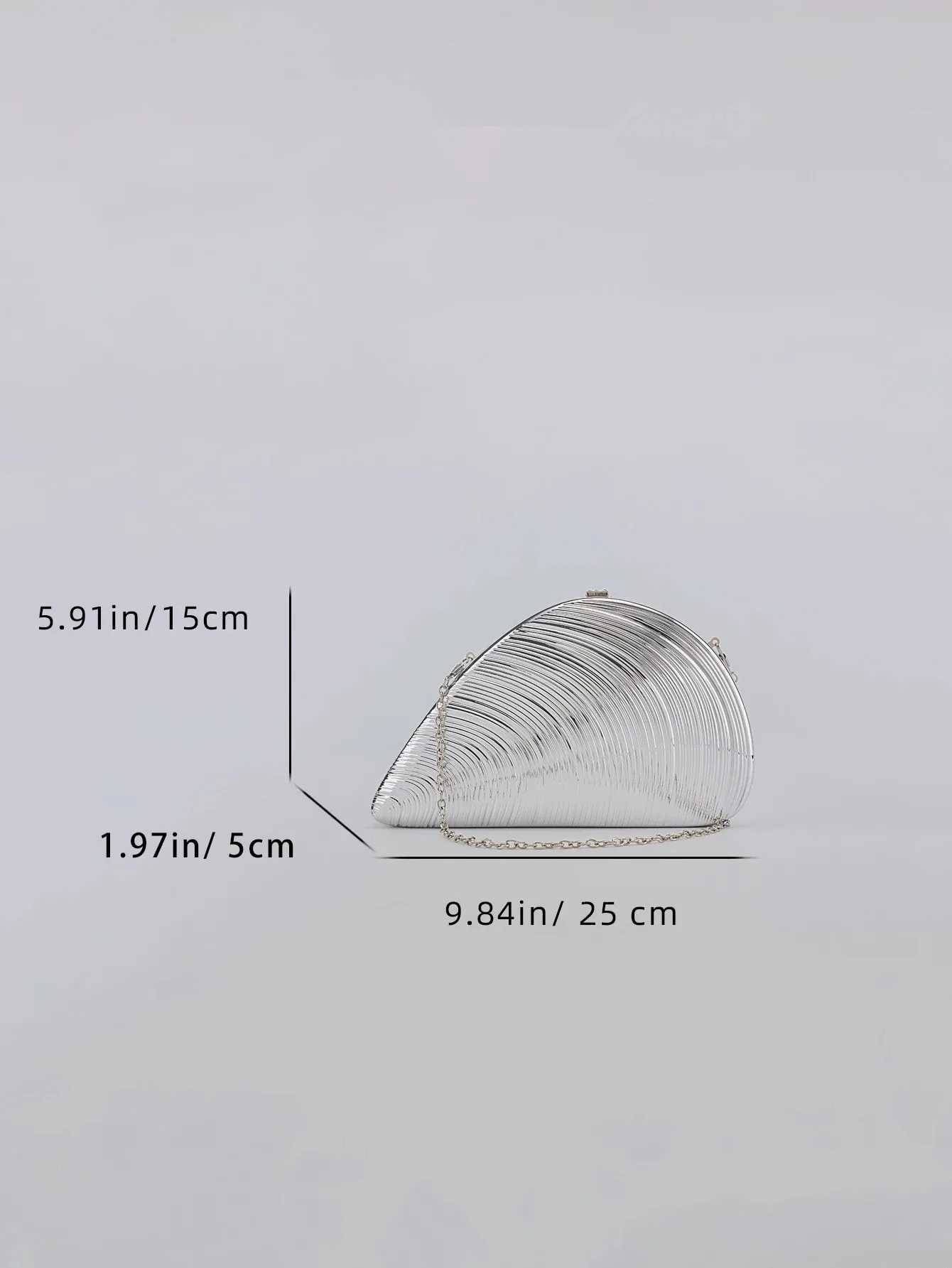 Golden SiLVer Metal Large Shell Acrylic Bag New Banquet Party Hand All-Inclusive Womens Shoulder Crossbody Evening Bags M250625