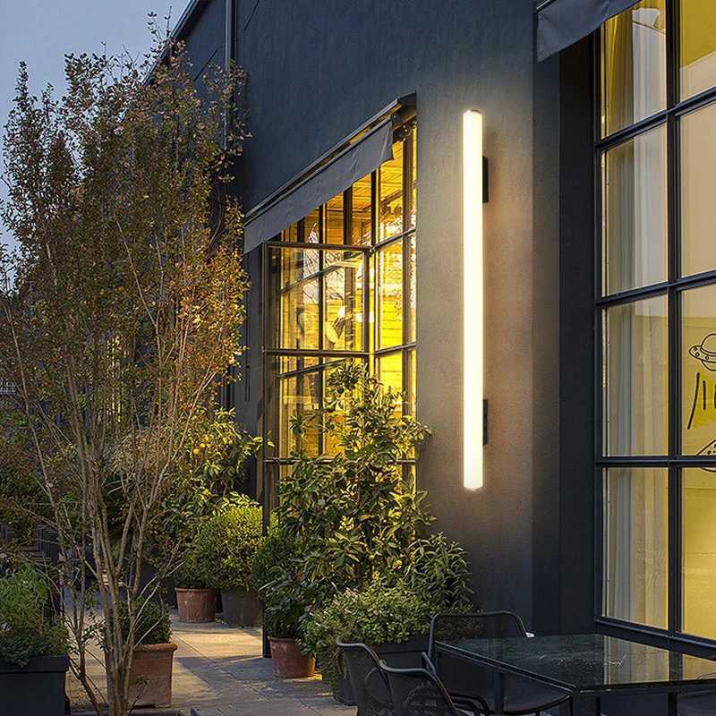 Modern Nordic style outdoor high brightness IP65 villa door pillars walls gardens waterproof wall lights LED light sources XJ250624