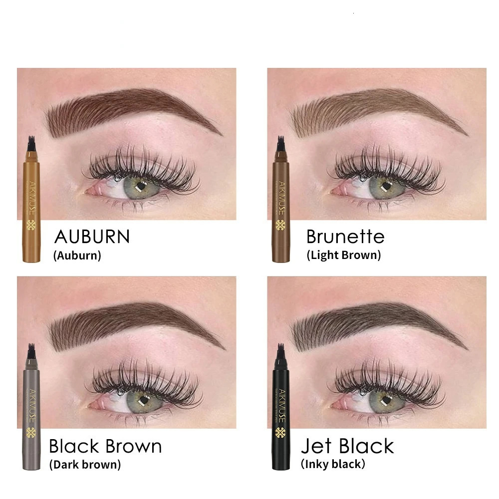 Tattoo Brow Tint Pen Natural Eyebrows Waterproof Sweatproof Lasts Up To 12 Hours Easy To Use Soft And Smooth 4 Colour 250625