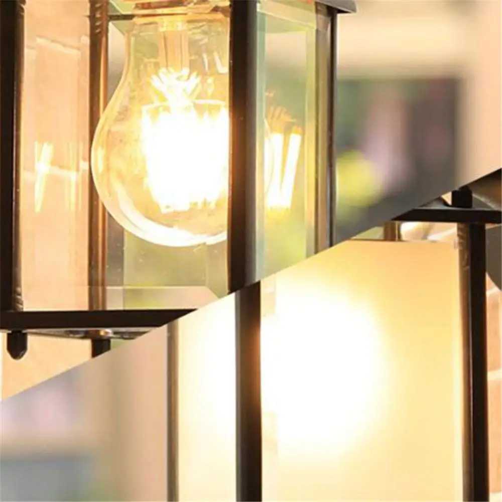 Minimalist E27 Wall Lamp Outdoor Waterproof Wall Light AC90-260V Glass Courtyard Garden Porch Corridor Lights Retro Wall SconcesXJ250624
