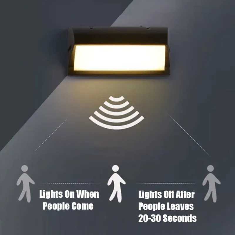 LED Outdoor Lights Motion Sensor Outdoor Wall Light Waterproof IP65 Street lamp Garden Lights Outdoor Lighting Outdoor Wall Lamp XJ250624