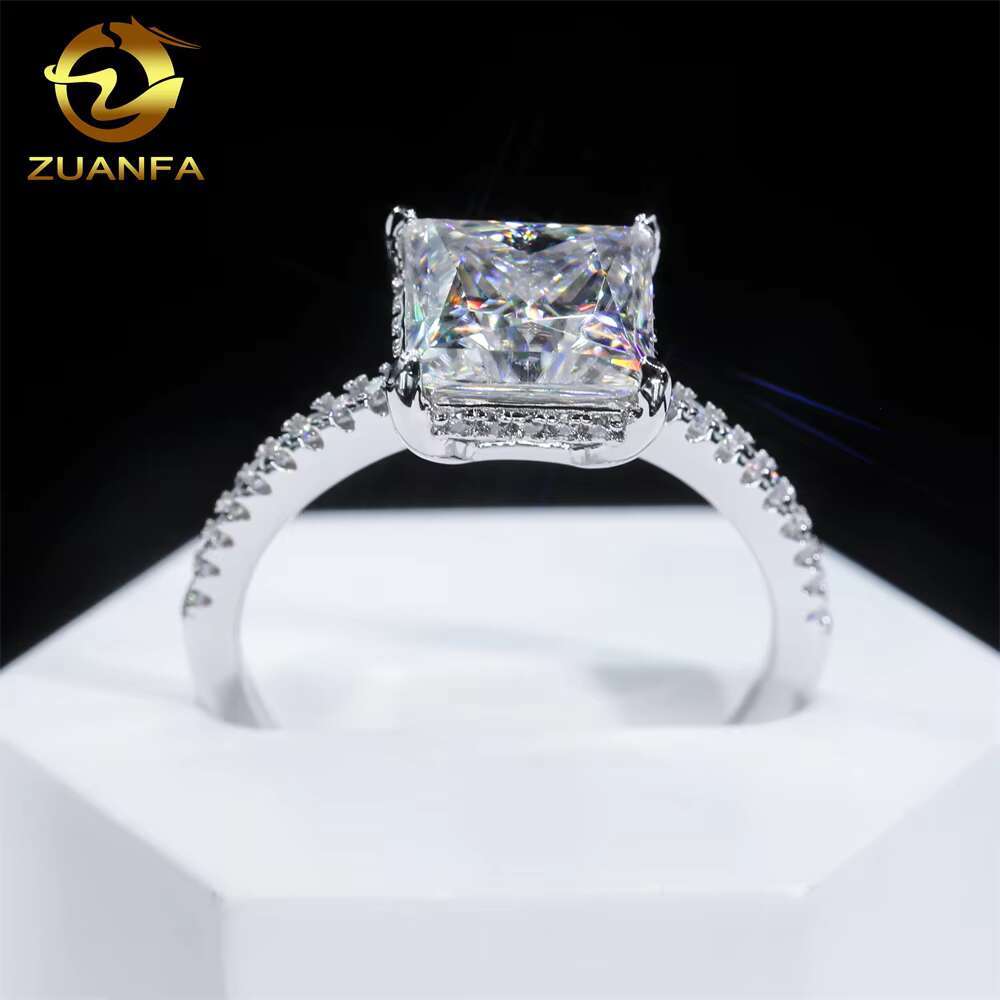 S925 9K 14K 18K Solid Gold Fine Jewelry Wedding Engagement Rings Moissanite Men Made Diamond Ring Lab Created Diamond Ring