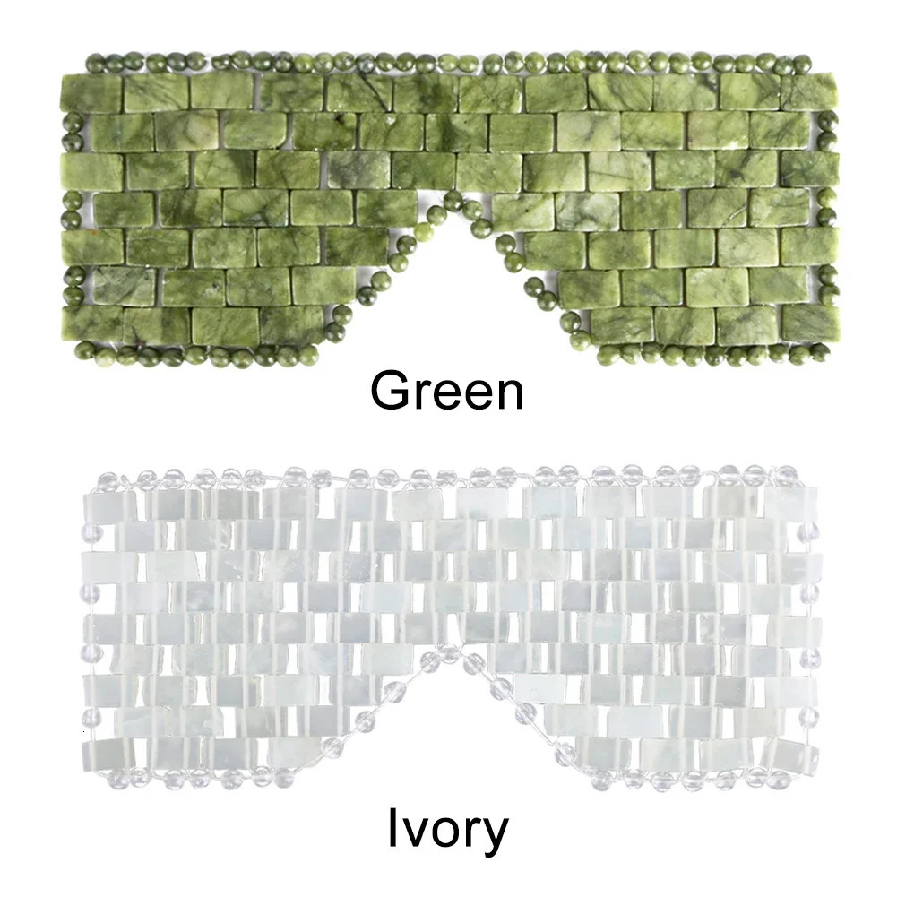 Jade Eye Mask Facial Cooling Mask Alleviate Puffiness Jade Stone Eye Cover Relieve Wrinkles AntiAging for Cold Therapy 250619