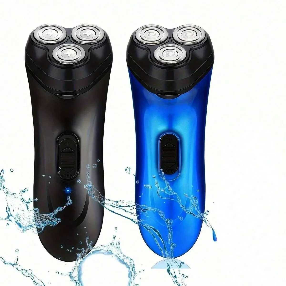 3D Floating Razor Washable Rechargeable Electric Razor Triple Blade Beard Trimmer Whole Body Wash USB Travel Charger W250625