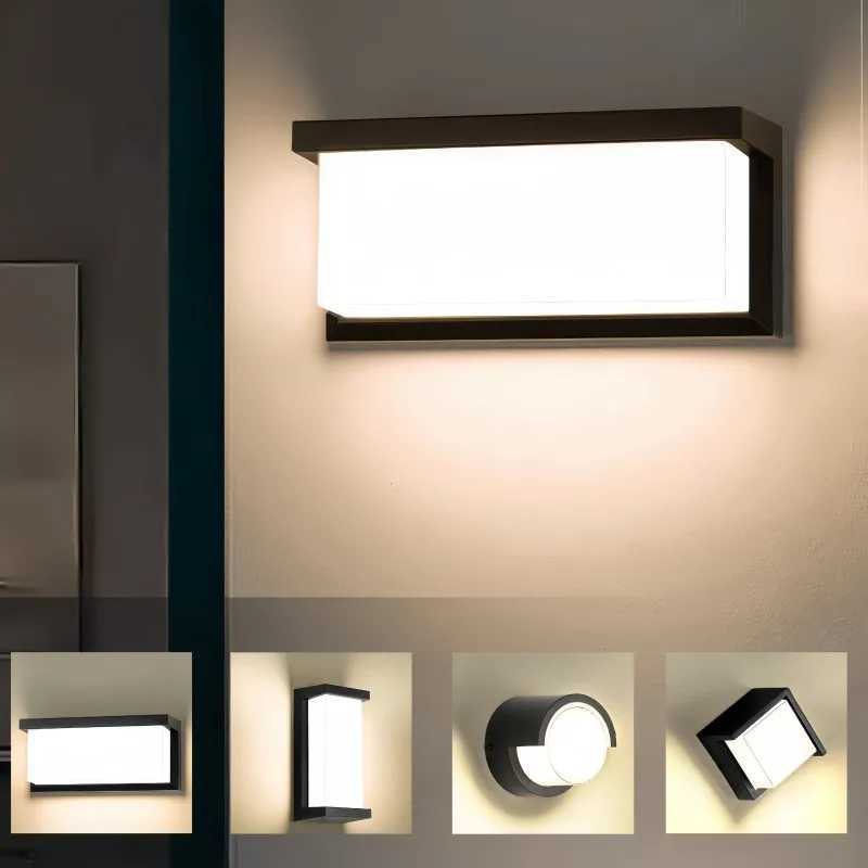 LED outdoor lights waterproof IP65 Motion Sensor light LED outdoor wall light outdoor lighting AC85-265V outdoor wall lamp XJ250624