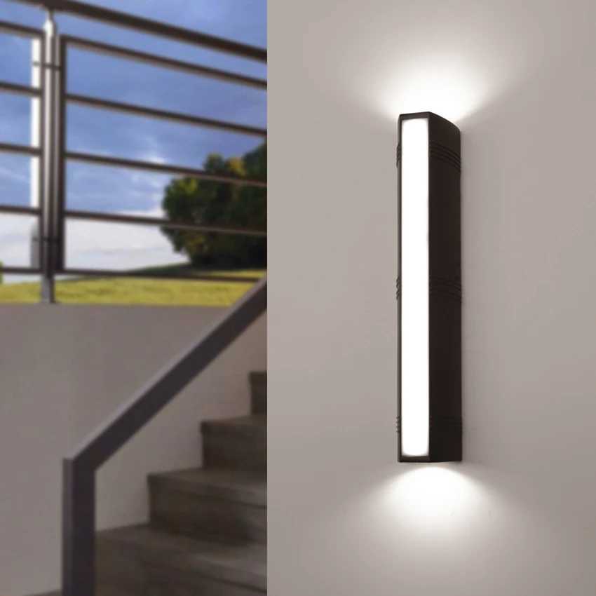 24W Outdoor Wall Lamp Waterproof Wall Light LED Lamps Garden Porch Corridor Lighting Decoration AC90-260V XJ250624