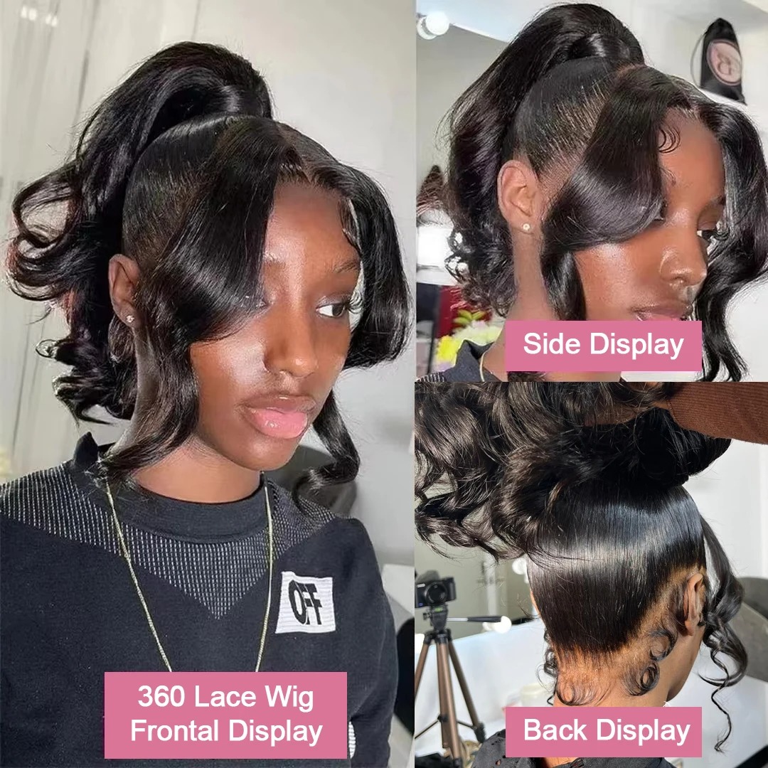 40 Inch Body Wave 360 Full HD Lace Frontal Wigs Human Hair Preplucked Brazilian 250 Density 13x4 Lace Front Synthetic Wig